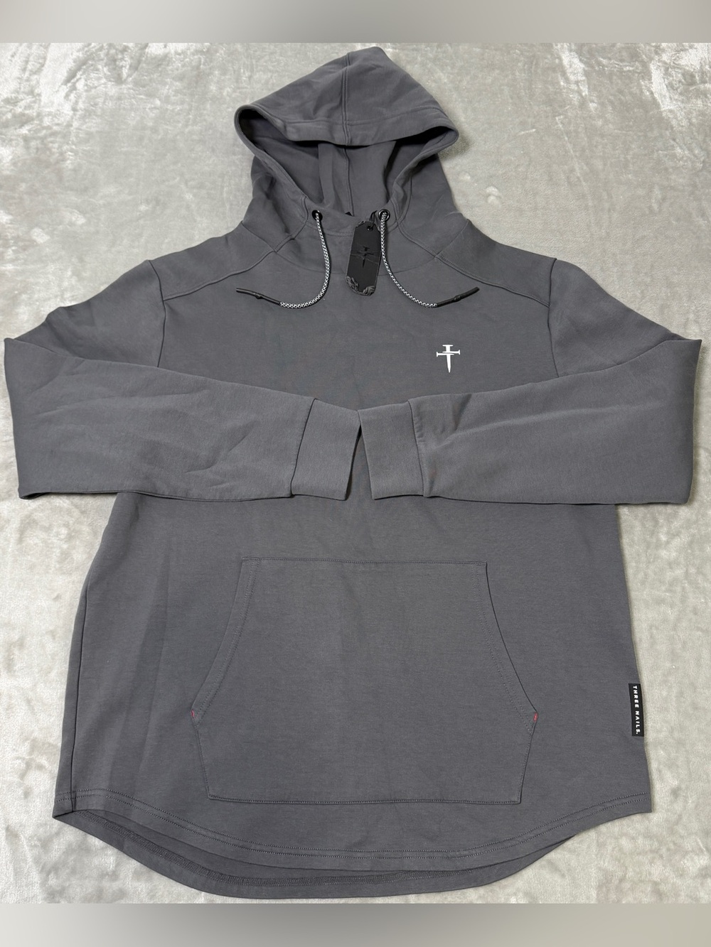 Three Nails Pro-Tech Hoodie Space Grey Men's XL New NWT